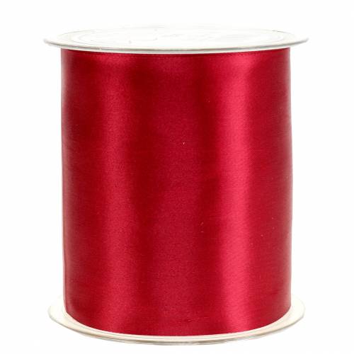 Floristik24 Satinband Tischband Bordeaux 100mm 15m