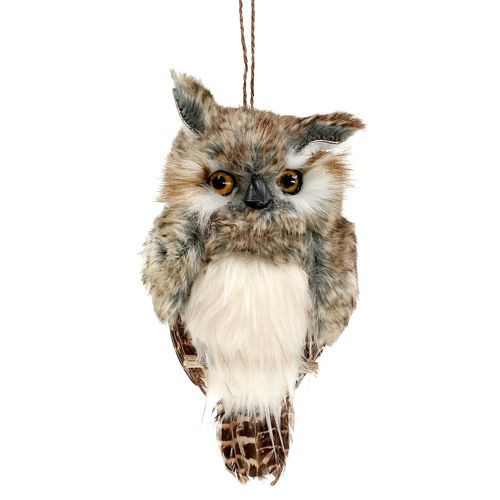 Deko Eule Braun zum Hängen 30cm456647 preiswert online kaufen