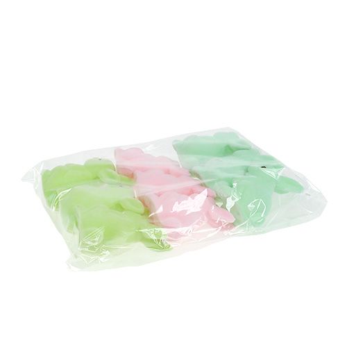Floristik24 Deko-Hase Pastell sort. 9,5cm 9St