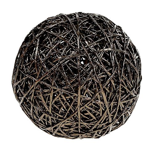 Deko-Kugel Dunkelbraun Ø15cm | Floristik24.de