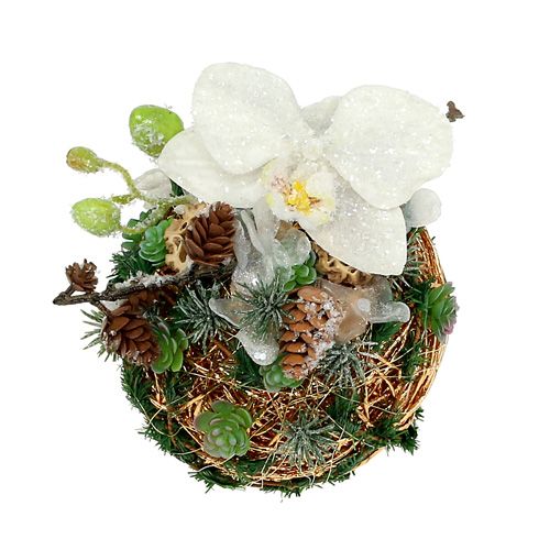 Deko-Kugel Dunkelbraun Ø15cm | Floristik24.de