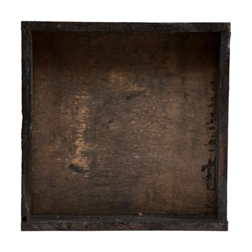 Floristik24 Deko Tablett quadratisch Holztablett Braun 20×20×3,5cm 2St