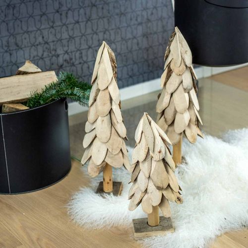 Artikel Deko Tannenbaum Holz rustikal Holzdeko Weihnachten H40cm