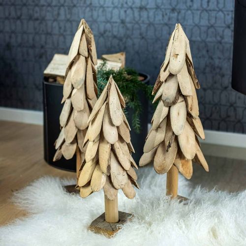 Artikel Deko Tannenbaum Holz rustikal Weihnachtsbaum H55cm