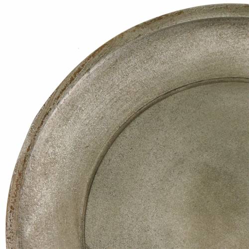 Floristik24 Dekoteller Holz Champagner Ø32cm