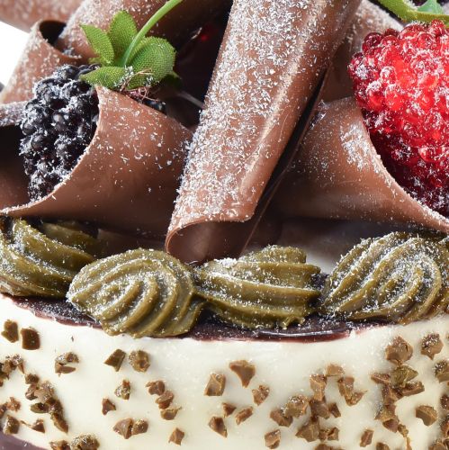 Floristik24 Deko Törtchen Schoko Künstliche Torte Attrappe Ø10cm