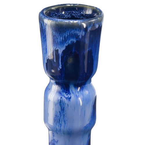Artikel Deko Vase Keramik Blau Grün Braun Ø8cm H18,5cm 3St