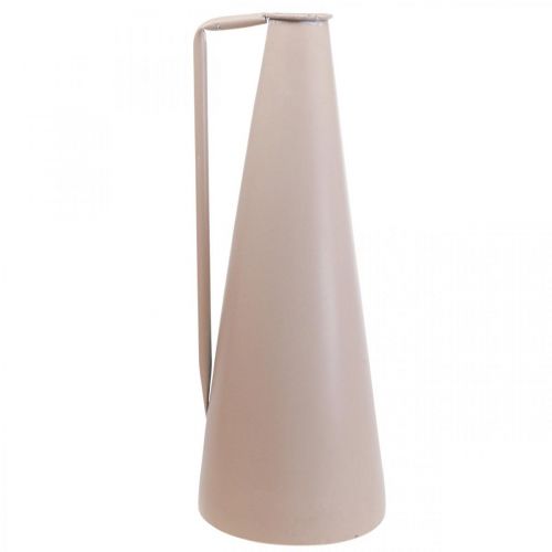 Artikel Deko Vase Metall Dekokanne Rosa Konisch Vintage Blumenvase 38cm