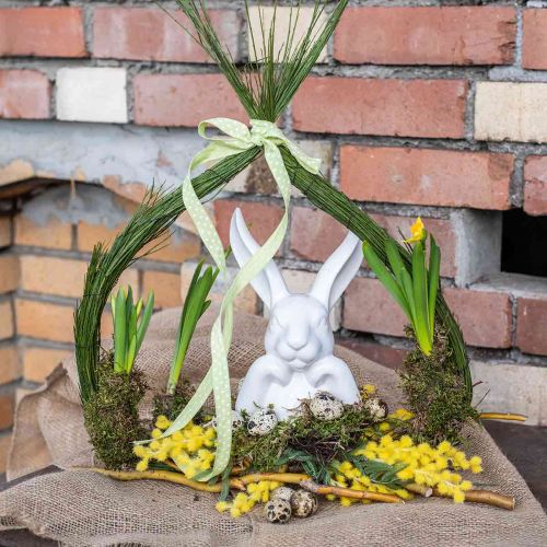 Floristik24 Deko Hase Weiß, Büste Hasenkopf, Keramik H21cm