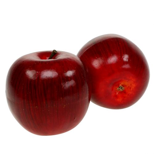 Floristik24 Dekoäpfel Rot, lackiert Ø8cm 6St