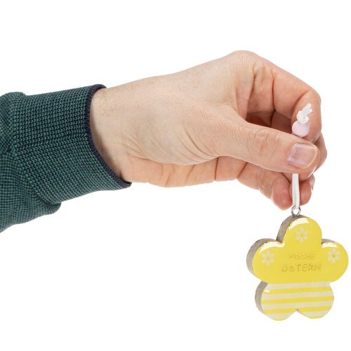 Artikel Osterdeko zum Hängen Osterfiguren Anhänger Holz Pastellfarbe 7cm 6St