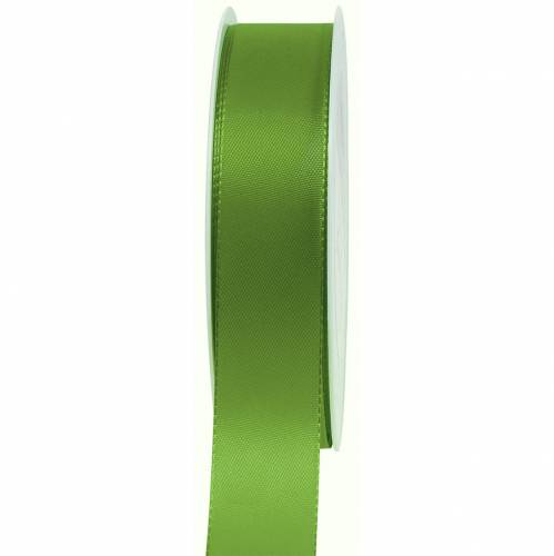 Floristik24 Geschenk- und Dekorationsband Grün 25mm 50m