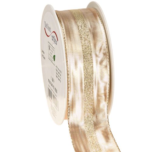 Dekoband Gold Glitzerband Weihnachtsband 40mm 20m