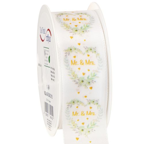 Artikel Dekoband Hochzeit Satinband „Mr. & Mrs.“ für elegante Deko