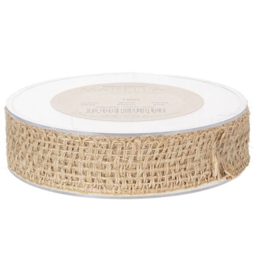 Artikel Dekoband Jute Natur 25mm Juteband Geschenkband rustikal 10m