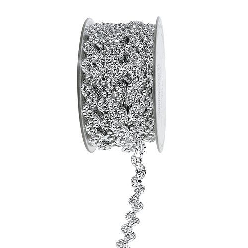 Dekoband Silber glänzend 10mm 9m | Floristik24.de