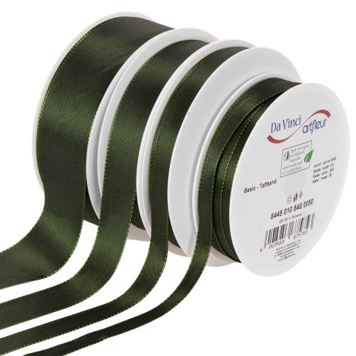 Schmuckband Taftband Grün Verschiedene Breiten 50m kaufen | Floristik24.de
