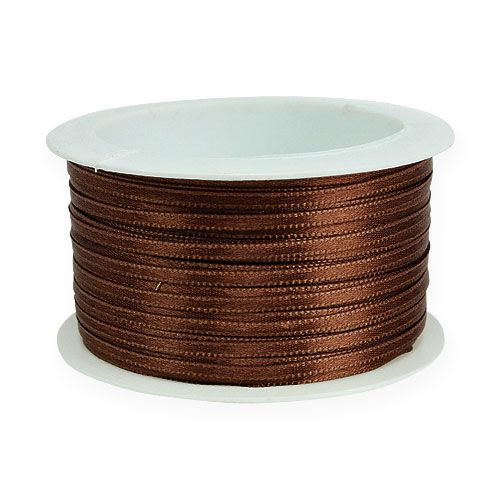 Artikel Geschenkband Satinband Deko Band Braun 3mm × 50m