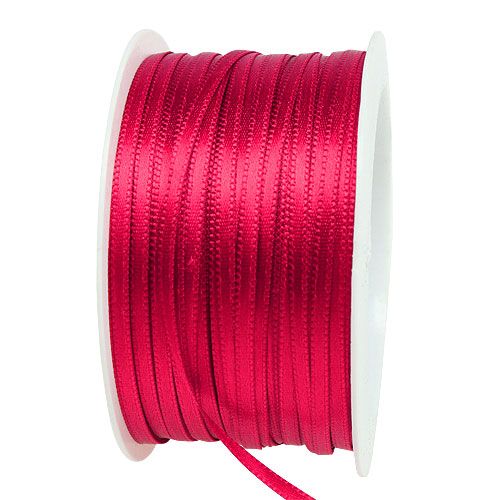 Floristik24 Geschenk- und Dekorationsband 3mm x 50m Pink