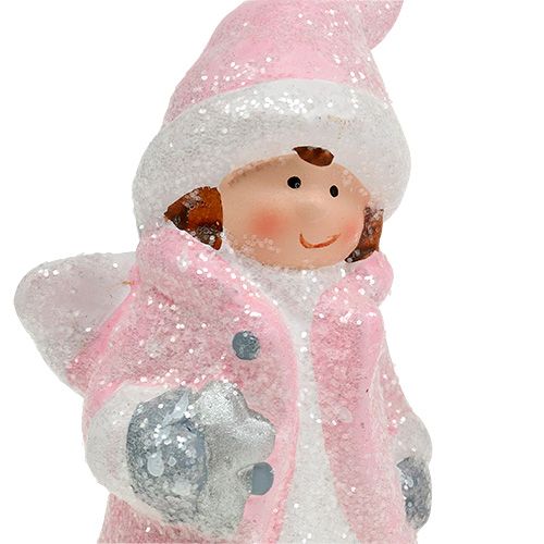 Floristik24 Dekofigur Engel-Mädchen Hellrosa 11cm 2St