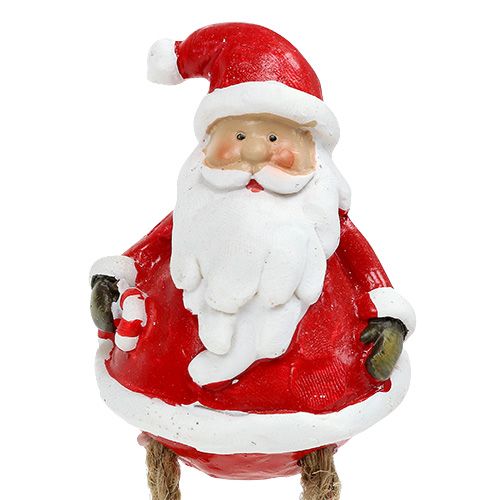 Floristik24 Dekofigur Weihnachtsmann sitzend 6,5cm L10cm 4St