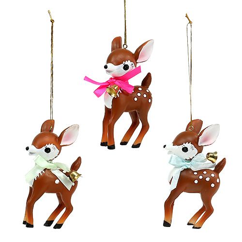 Floristik24 Dekofigur Bambi 10cm sort. 3St