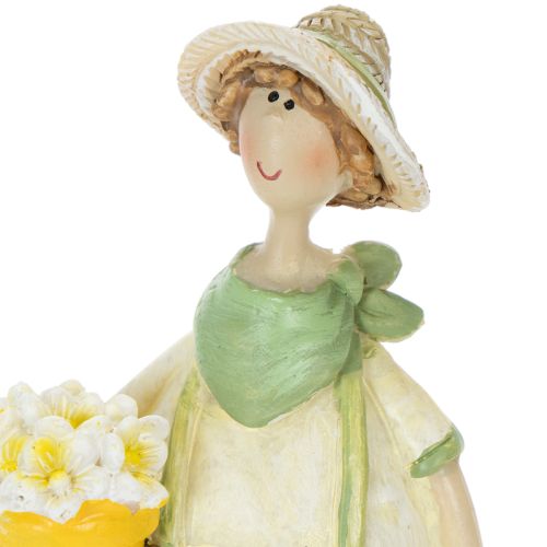 Dekofiguren Gärtner Tischdeko Sommer Grün Gelb 16,5×5,5cm 2St | Floristik24.de