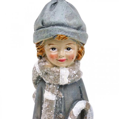 Artikel Dekofiguren Winterkinder Figuren Mädchen H19cm 2St