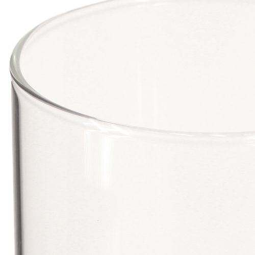 Floristik24 Dekoglas, Tischdeko, Blumenvase Farblos Ø9cm H15cm