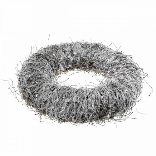 Floristik24 Dekokranz Natur, Rebenkranz, Naturkranz Ø45cm beschneit