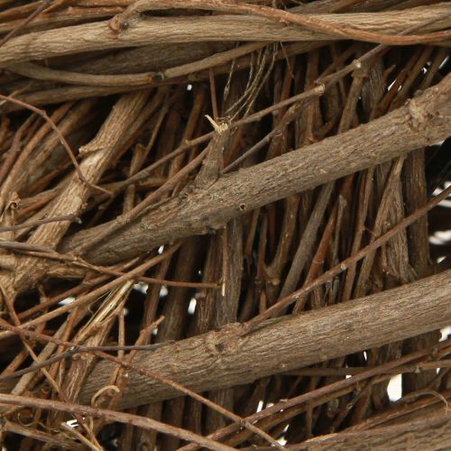 Floristik24 Dekokranz aus Ulmenzweigen in Natur Ø28–30cm H6,5cm 2St