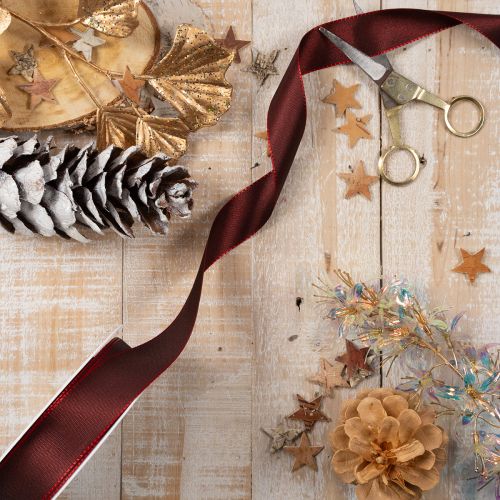 Geschenkband edel glänzend Taftband für festliche Anlässe 25mm 50m | Floristik24.de