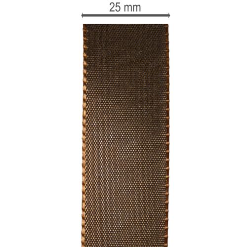 Taftband Braun auf Rolle vielseitig für Dekoration 25mm 50m | Floristik24.de