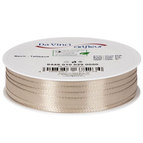 Geschenkband schmal Beige