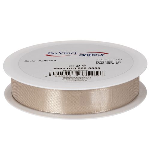 Dekoband Satin Beige Taftband