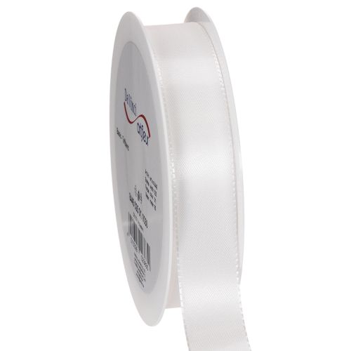 Dekorationsband Taftband Weiß 25mm 50m kaufen | Floristik24.de