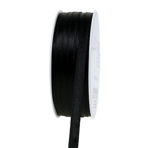 Dekorationsband Schwarz 6mm 50m | Floristik24.de