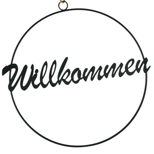 Artikel Dekoring mit Willkommen Schriftzug als Tür- und Wanddeko