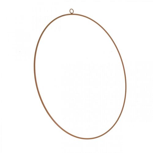 Floristik24 Dekoring Metall, Metallring zum Hängen, Dekoreif Edelrost Ø28cm 4St