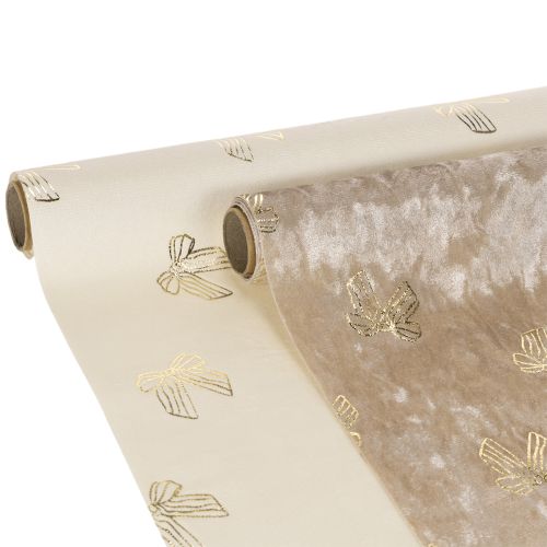 Tischläufer Dekostoff Muster Breite Schleifen 35x120cm 2St kaufen | Floristik24.de