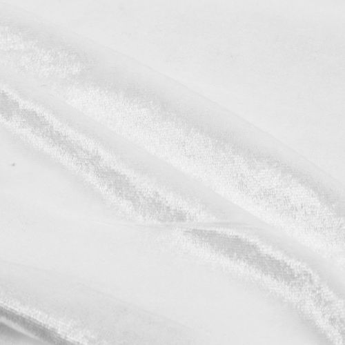 Artikel Dekostoff Velvet Weiß 140cm x 300cm