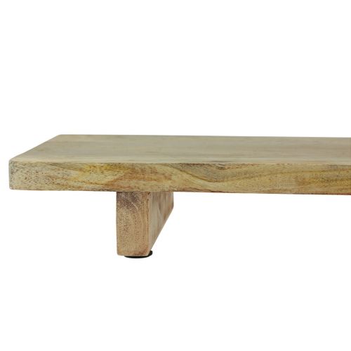Artikel Dekotablett Holz Holzbrett mit Fuß Mangoholz 80x6x27,5cm