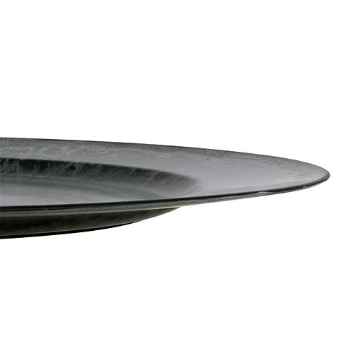 Floristik24 Dekoteller Anthrazit Ø33cm