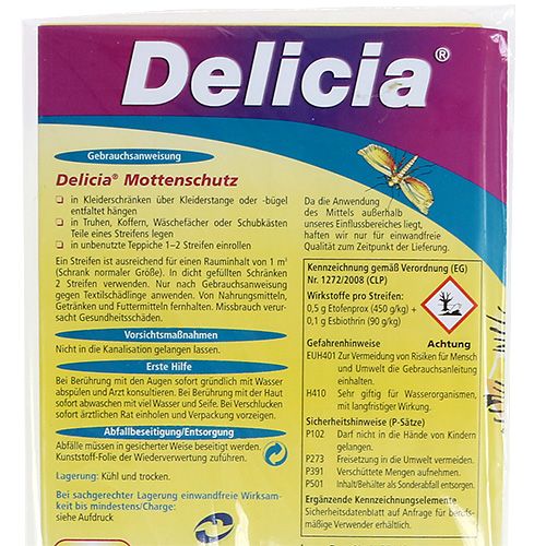 Floristik24 Delicia Mottenschutz gegen Kleidermotten Doppelpack (4St)