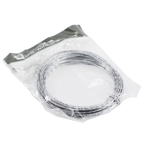 Artikel Silberner Diamant Aluminiumdraht 2mm 10m für Dekoration & Basteln