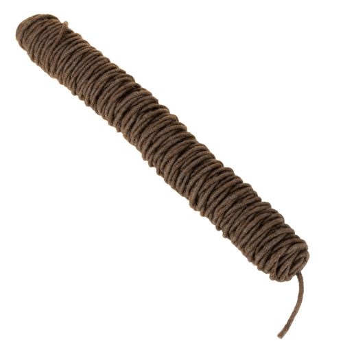 Artikel Wollkordel Braun 55m Dekoschnur für Floristik Basteln