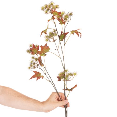 Künstlicher Herbstzweig Amberbaum mit Laub und Fruchtständen 132cm | Floristik24.de