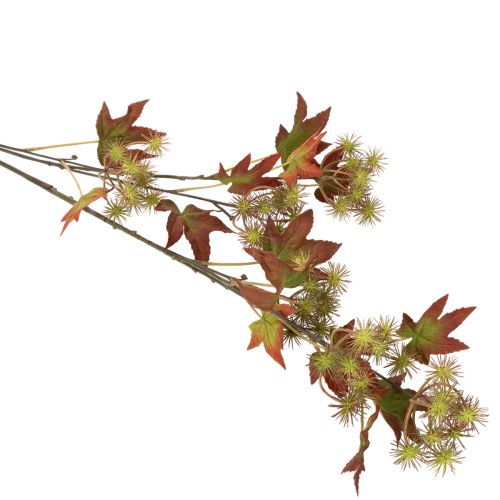 Künstlicher Herbstzweig Amberbaum mit Laub und Fruchtständen 132cm | Floristik24.de