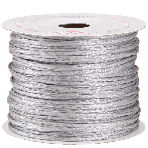 Floristik24 Draht umwickelt 50m Silber