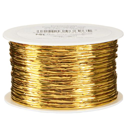 Floristik24 Draht umwickelt Gold Ø2mm 100m